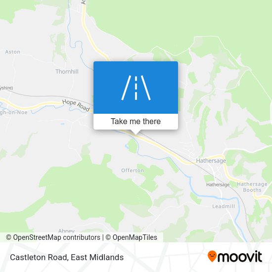 Castleton Road map