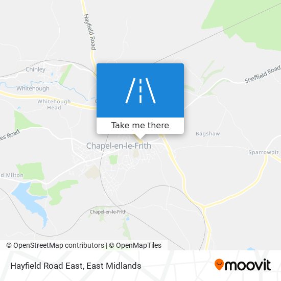 Hayfield Road East map
