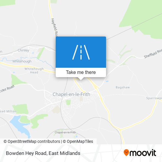 Bowden Hey Road map