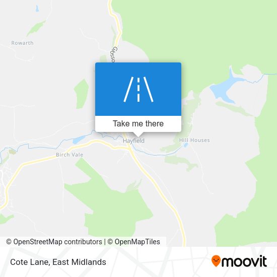 Cote Lane map