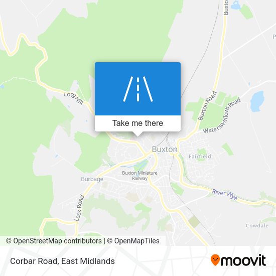 Corbar Road map