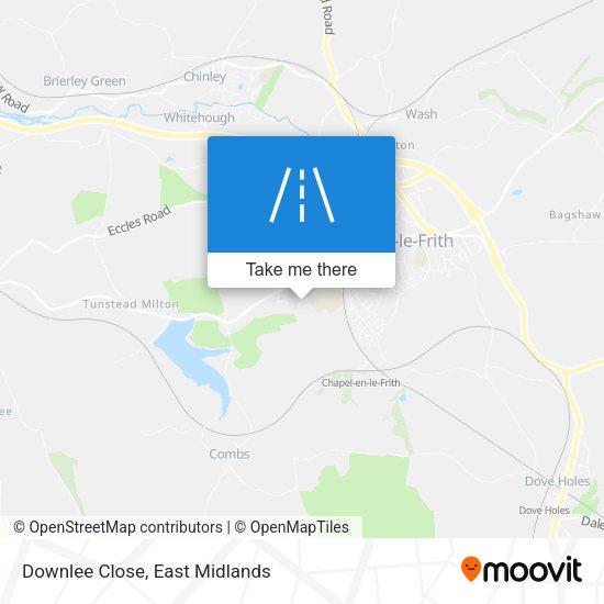 Downlee Close map