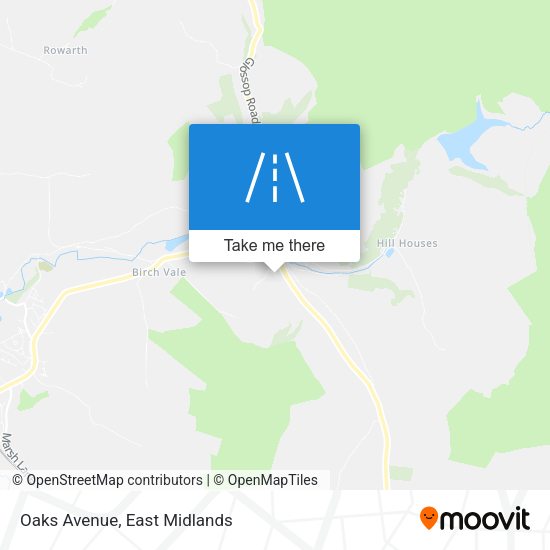 Oaks Avenue map