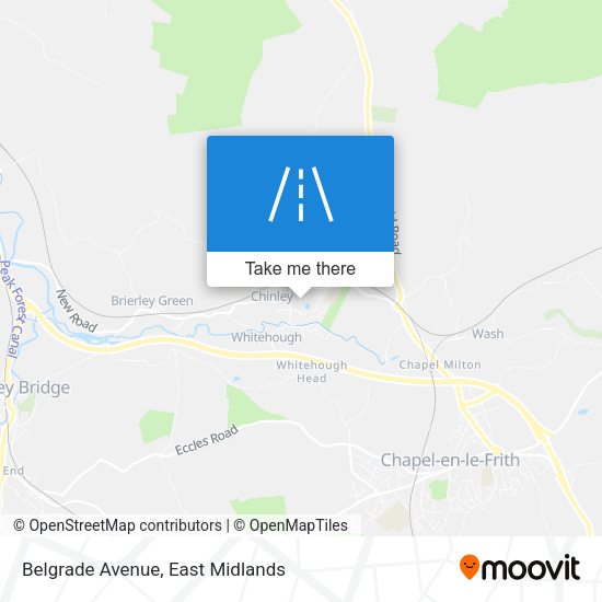 Belgrade Avenue map