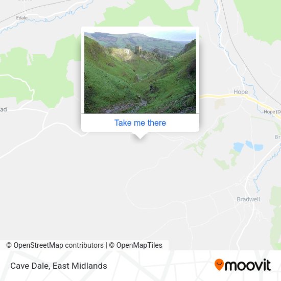 Cave Dale map