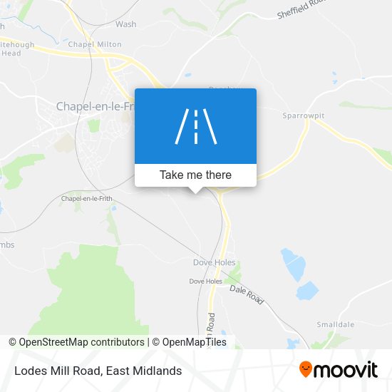 Lodes Mill Road map