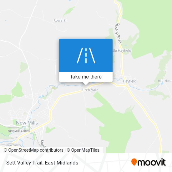 Sett Valley Trail map