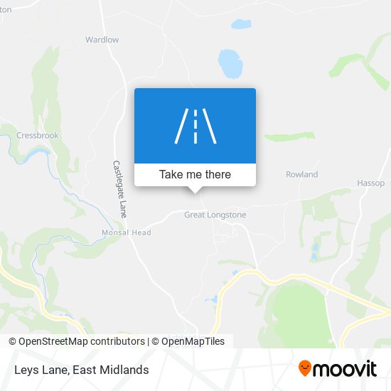 Leys Lane map