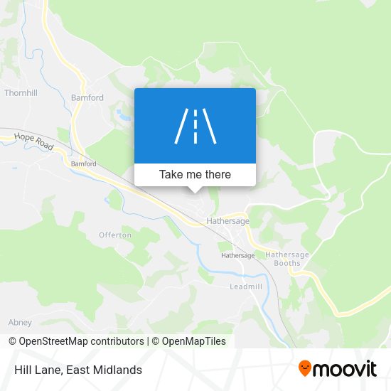 Hill Lane map