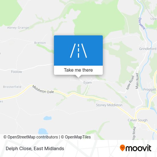 Delph Close map