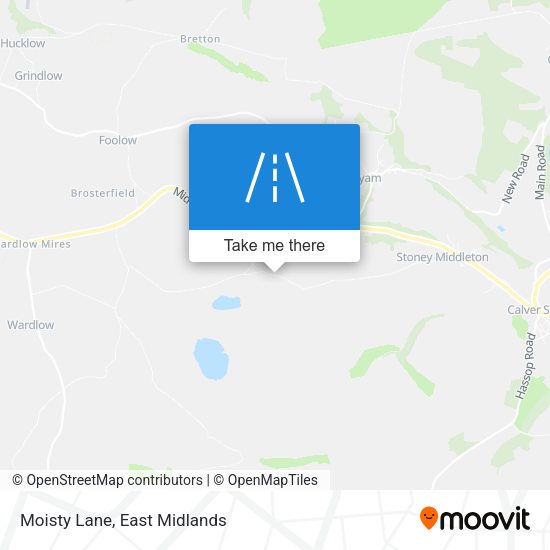 Moisty Lane map