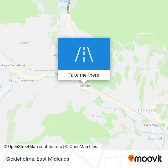 Sickleholme map