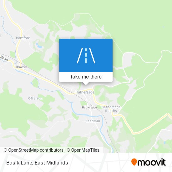 Baulk Lane map