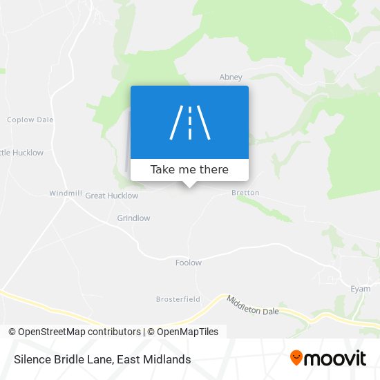 Silence Bridle Lane map