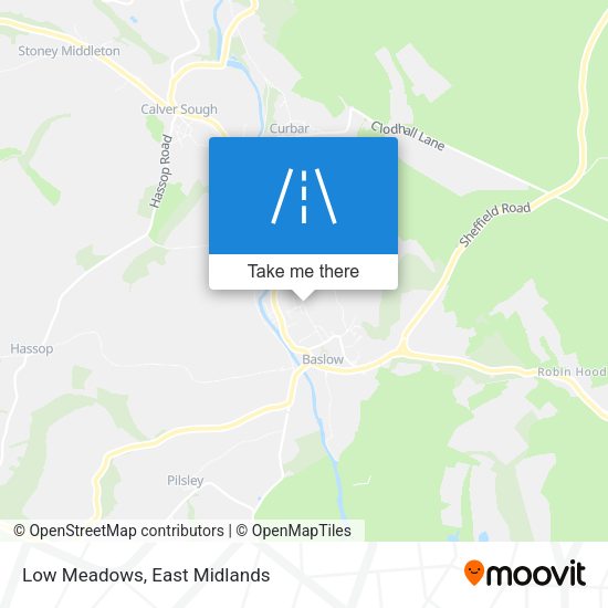 Low Meadows map