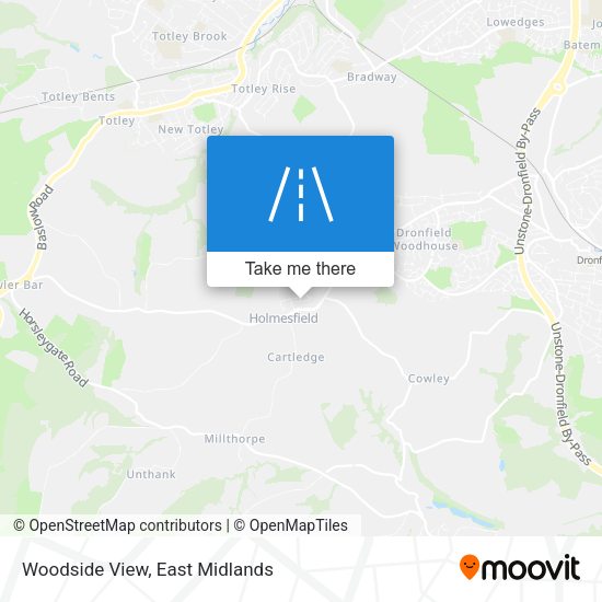 Woodside View map