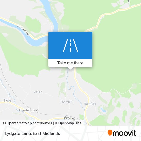 Lydgate Lane map
