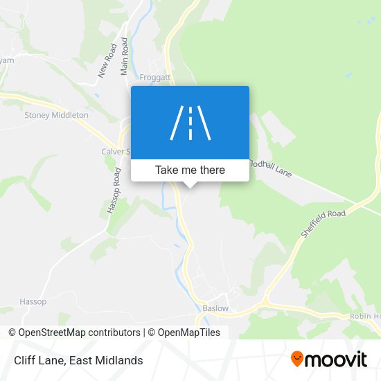 Cliff Lane map