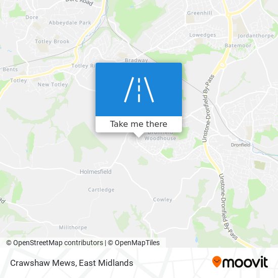 Crawshaw Mews map