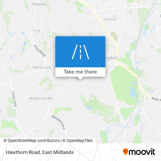 Hawthorn Road map