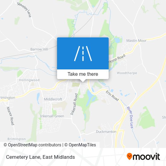 Cemetery Lane map