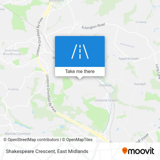Shakespeare Crescent map