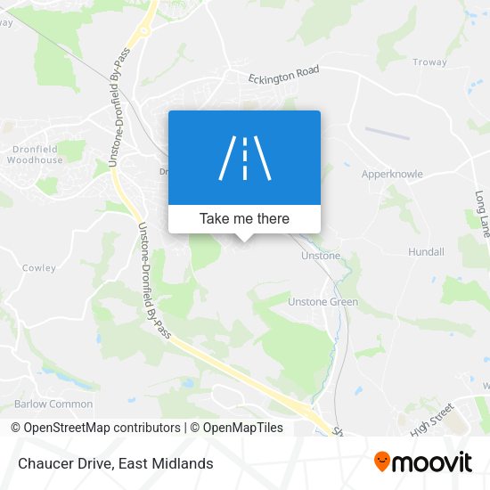 Chaucer Drive map