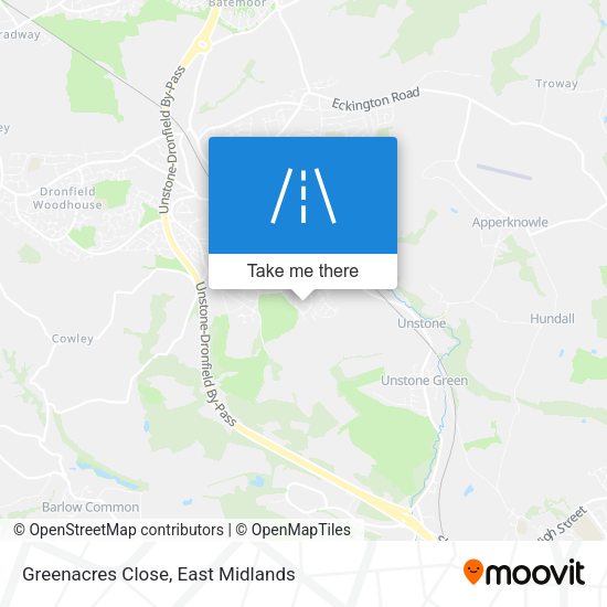 Greenacres Close map