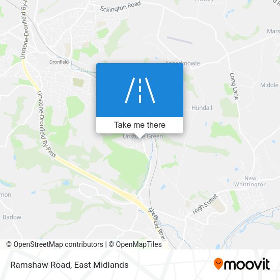 Ramshaw Road map