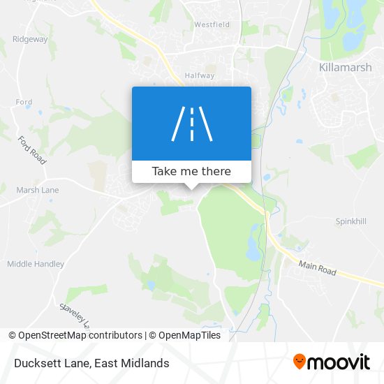 Ducksett Lane map