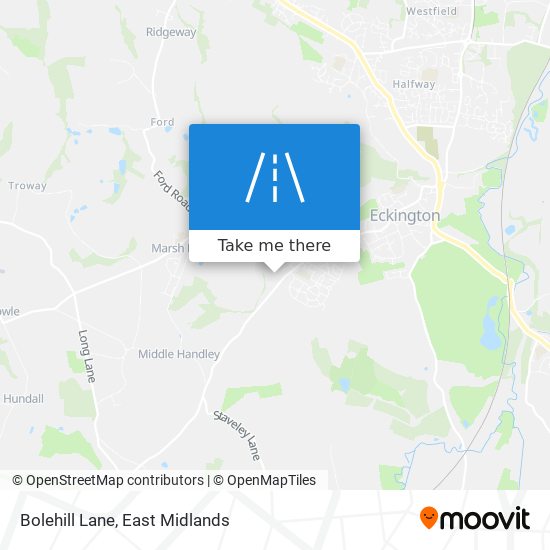 Bolehill Lane map