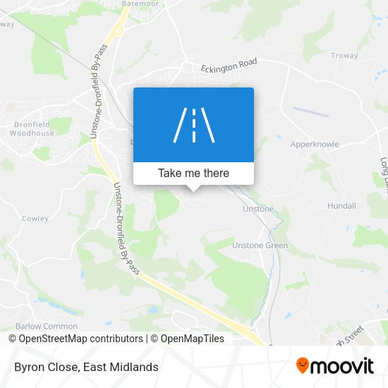 Byron Close map