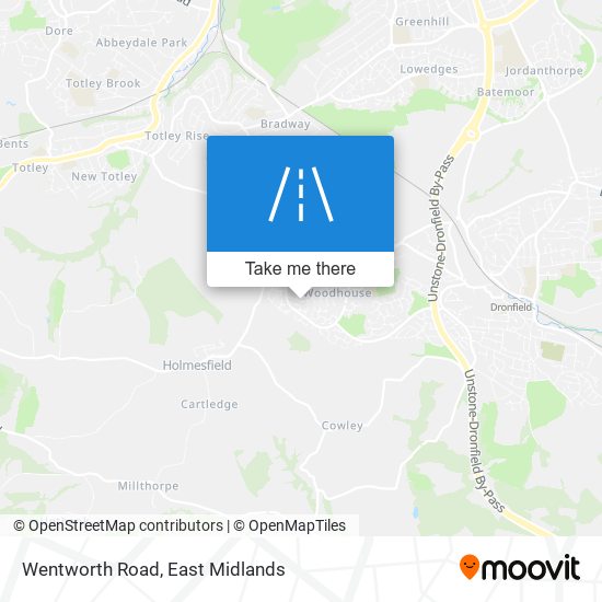Wentworth Road map