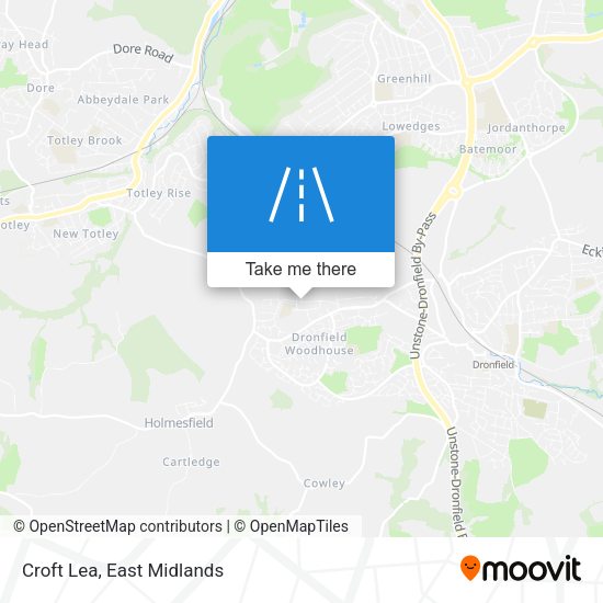 Croft Lea map