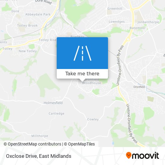 Oxclose Drive map