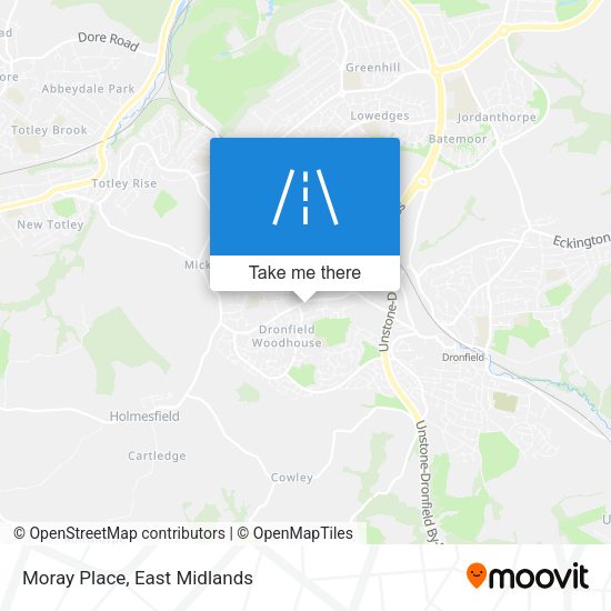 Moray Place map