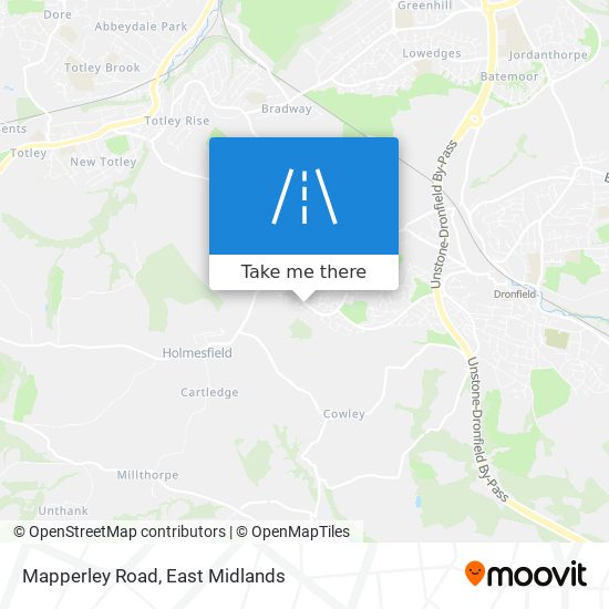 Mapperley Road map