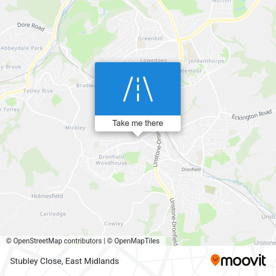 Stubley Close map