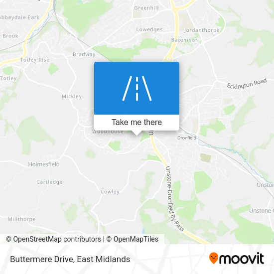 Buttermere Drive map