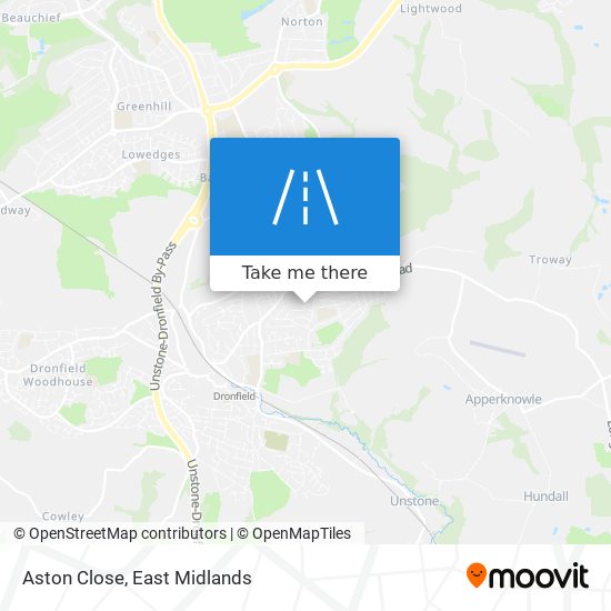 Aston Close map