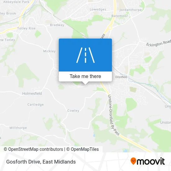Gosforth Drive map