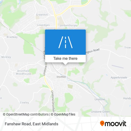 Fanshaw Road map