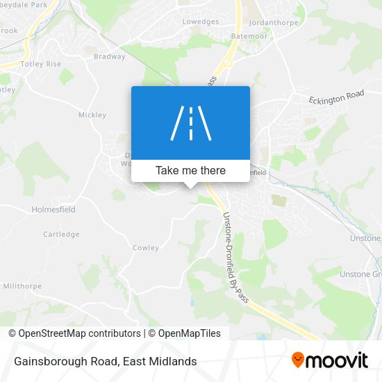 Gainsborough Road map