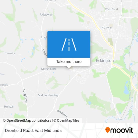 Dronfield Road map