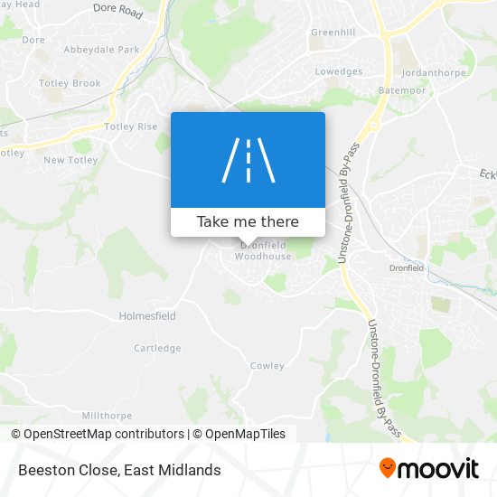 Beeston Close map