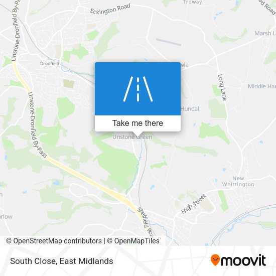 South Close map