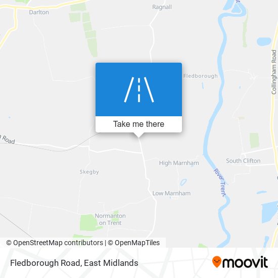 Fledborough Road map