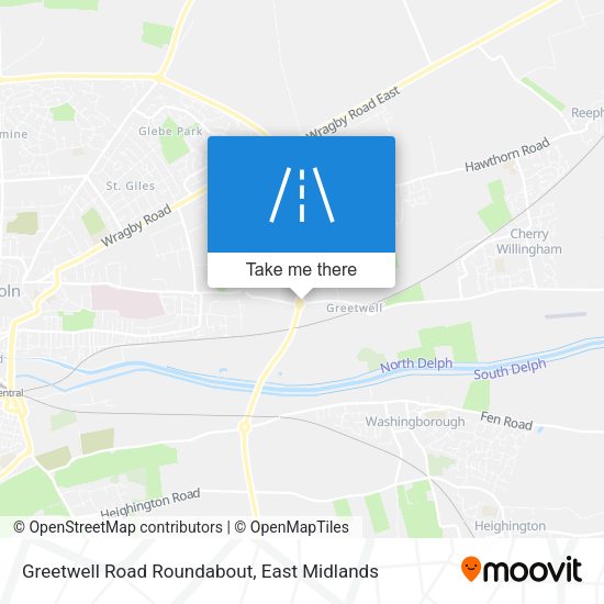 Greetwell Road Roundabout map