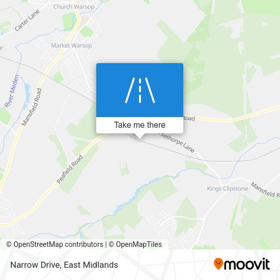Narrow Drive map