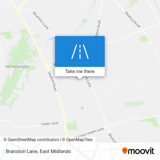 Branston Lane map